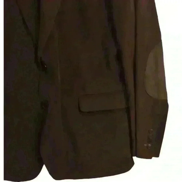 Stafford Sport Coat Mens 48R Corduroy Elbow Patch Brown Blazer Essentials Jacket - Picture 2 of 12